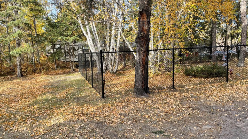 Residential chain Link Fence Installed In Winnipeg