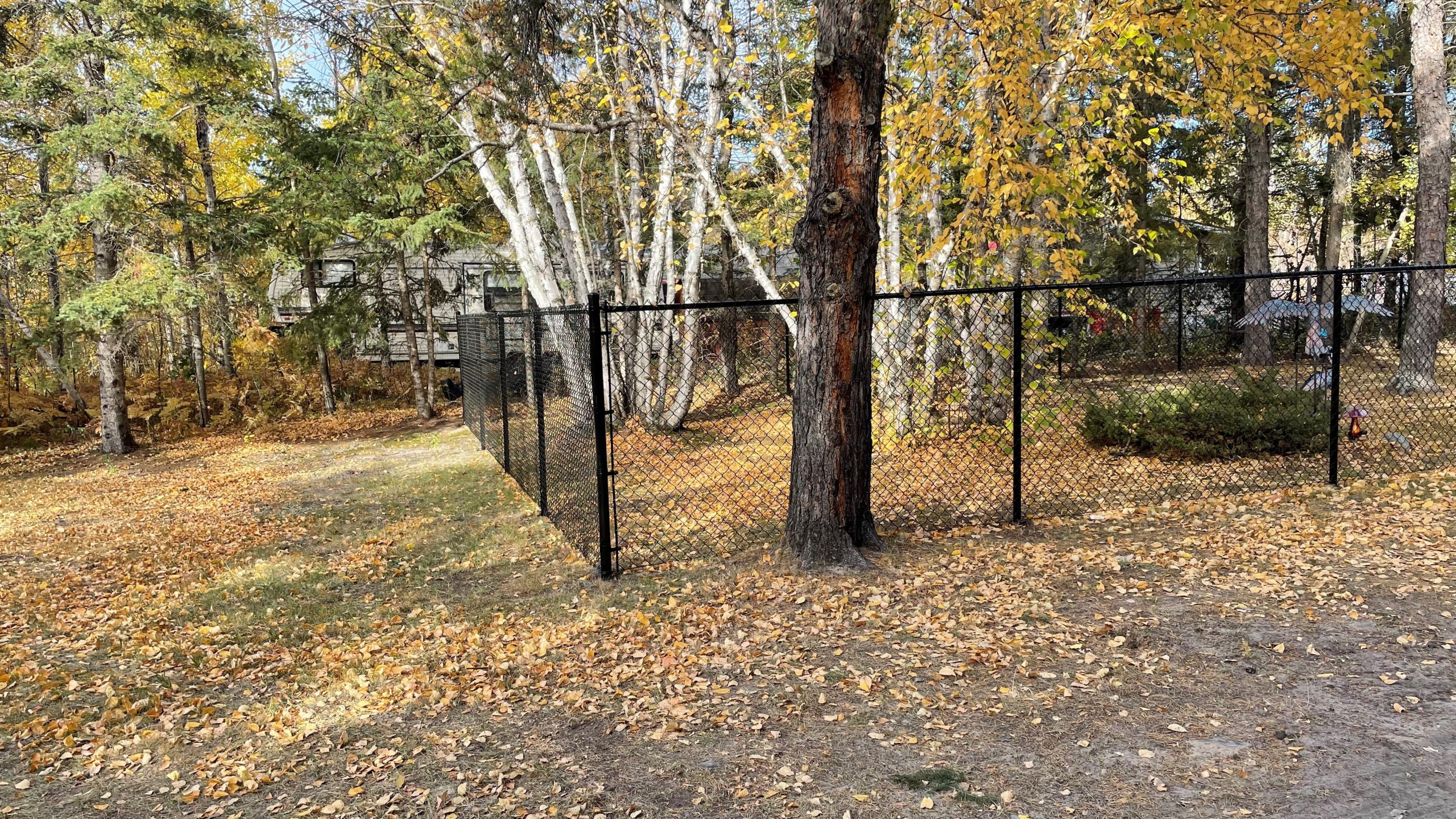 Residential chain Link Fence Installed In Winnipeg