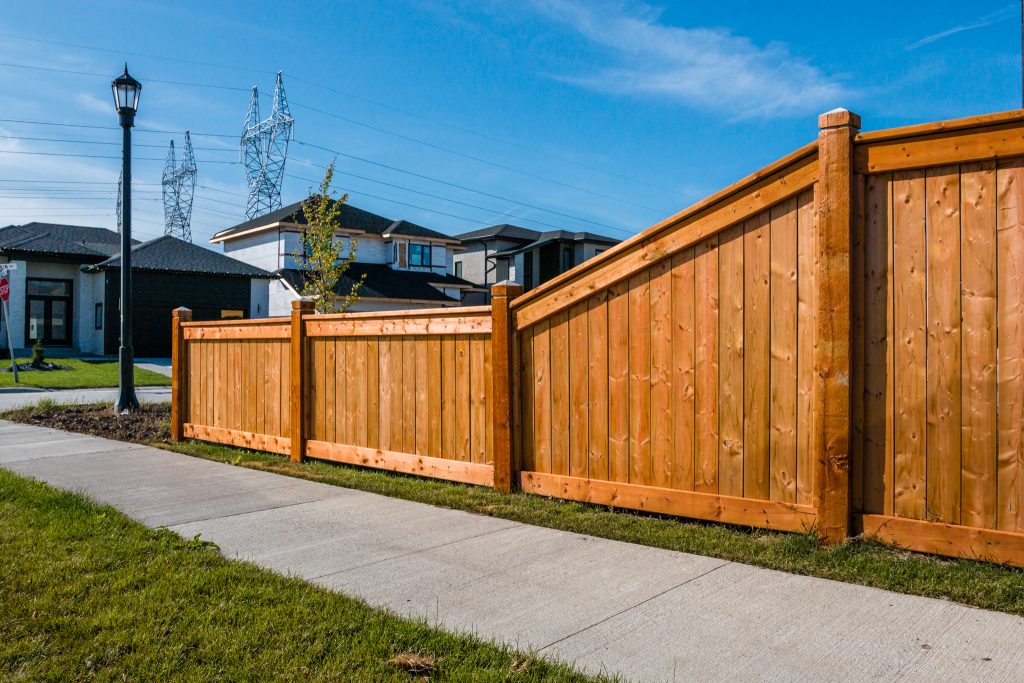 Residential Wood Fence in winnipeg